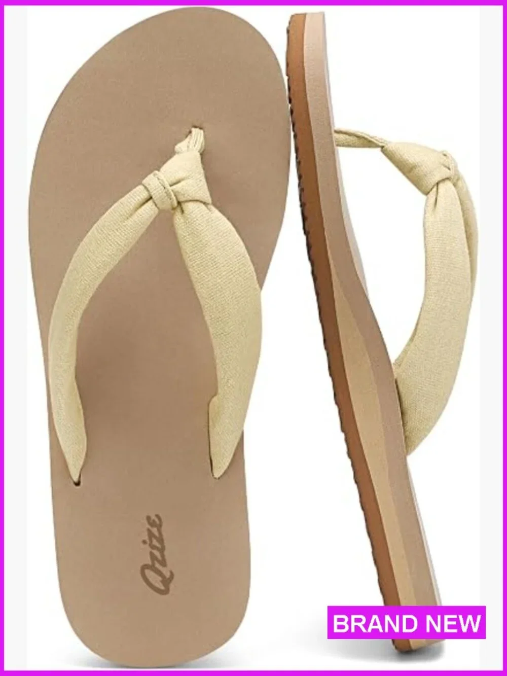 Women's Yoga Mat Flip Flops Comfortable Arch Support Thong Sandals for Beach